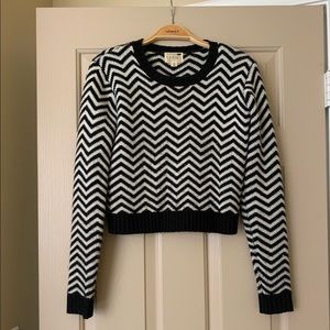 Cropped Striped Sweater
